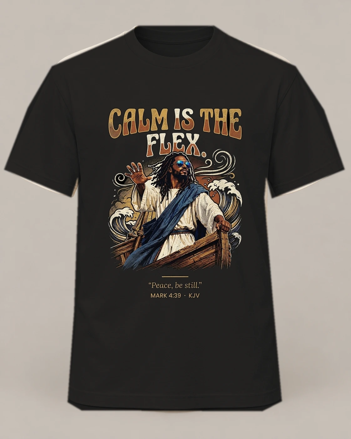 Calm Is the Flex tee from The Storm
